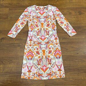 J.McLaughlin Catalina exotic bird and flower dress pattern